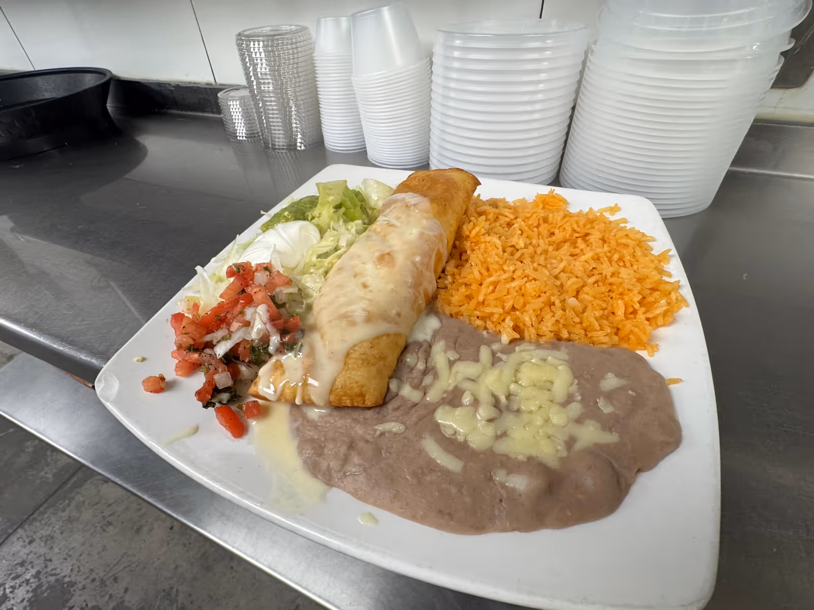 SHRIMP CHIMICHANGA