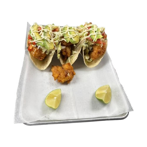 SHRIMP TACOS